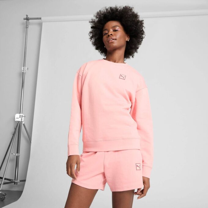 Elevated Essentials Kadın Rahat Mürettebat Sweatshirt Elevated Essentials Kadın Rahat Mürettebat Sweatshirt