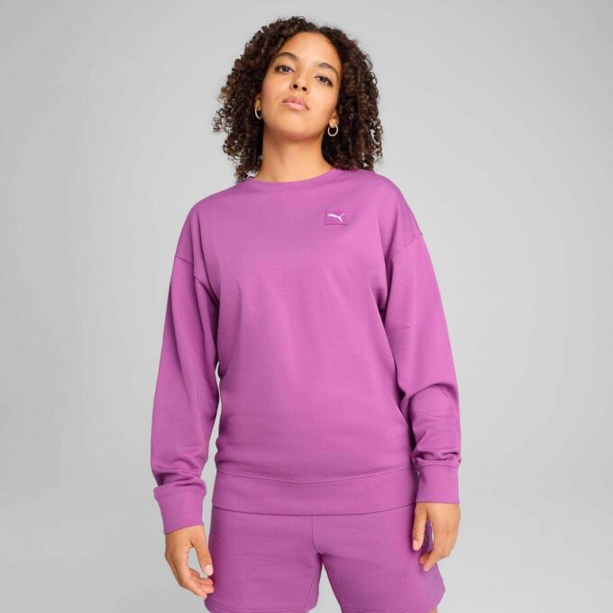 Elevated Essentials Kadın Rahat Mürettebat Sweatshirt Elevated Essentials Kadın Rahat Mürettebat Sweatshirt