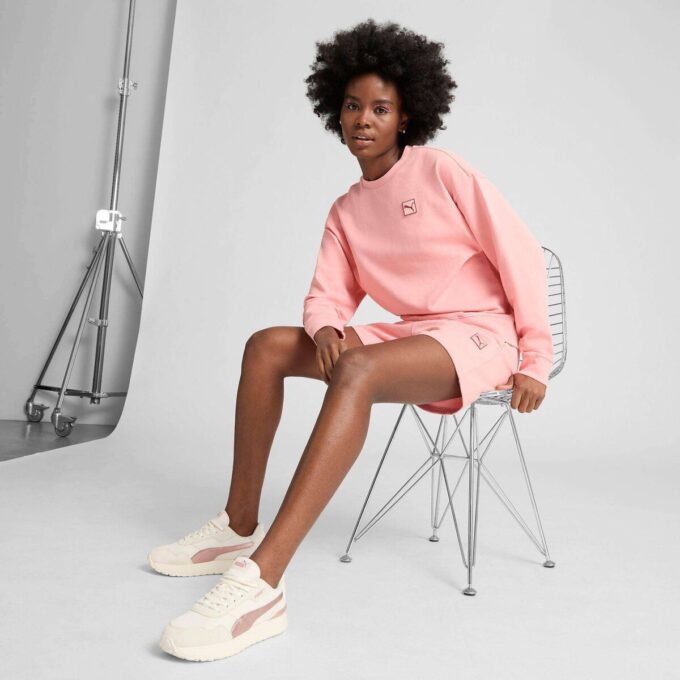 Elevated Essentials Kadın Rahat Mürettebat Sweatshirt Elevated Essentials Kadın Rahat Mürettebat Sweatshirt
