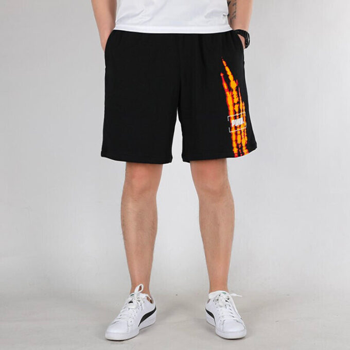 Erkek PUMA Casual Nefes Alabilen Örgü Şort Siyah