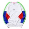 Erkek PUMA TFS Crew Yuvarlak Yaka Kazak Beyaz