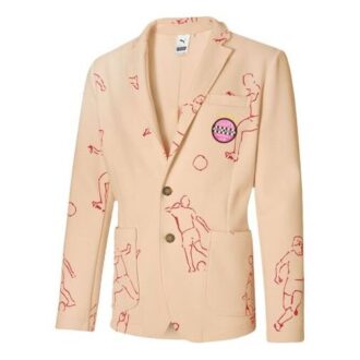 Erkek PUMA x KS TAILORED Ceket Örme Şeftali Ceket