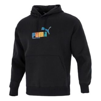Essentials Gökkuşağı Kapüşonlu Sweatshirt “Siyah”