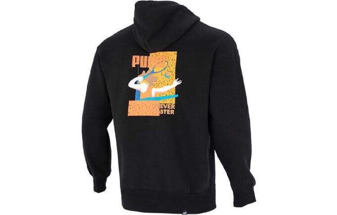 Essentials Gökkuşağı Kapüşonlu Sweatshirt “Siyah”