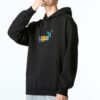 Essentials Gökkuşağı Kapüşonlu Sweatshirt “Siyah”