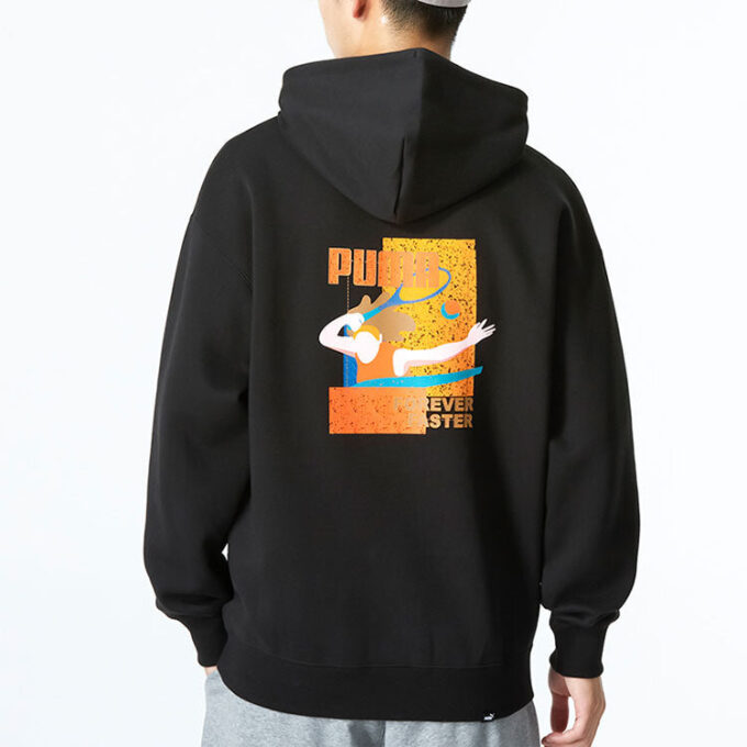 Essentials Gökkuşağı Kapüşonlu Sweatshirt “Siyah”