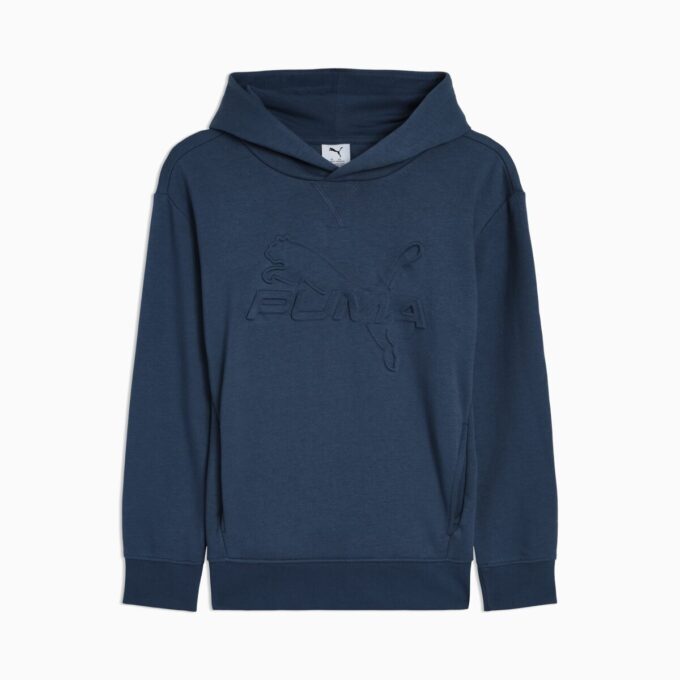 Essentials Kabartmalı Büyük Çocuklar İçin Pamuklu Polar Kapüşonlu Sweatshirt Essentials Kabartmalı Büyük Çocuklar İçin Pamuklu Polar Kapüşonlu Sweatshirt