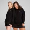 Essentials Kadın Rahat Yuvarlak Yaka Sweatshirt