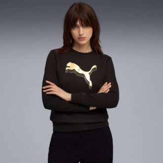 Essentials Metalik Kadın Yuvarlak Yaka Sweatshirt