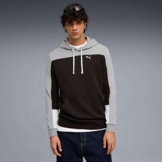 Essentials Renk Bloklu Erkek Kapüşonlu Sweatshirt