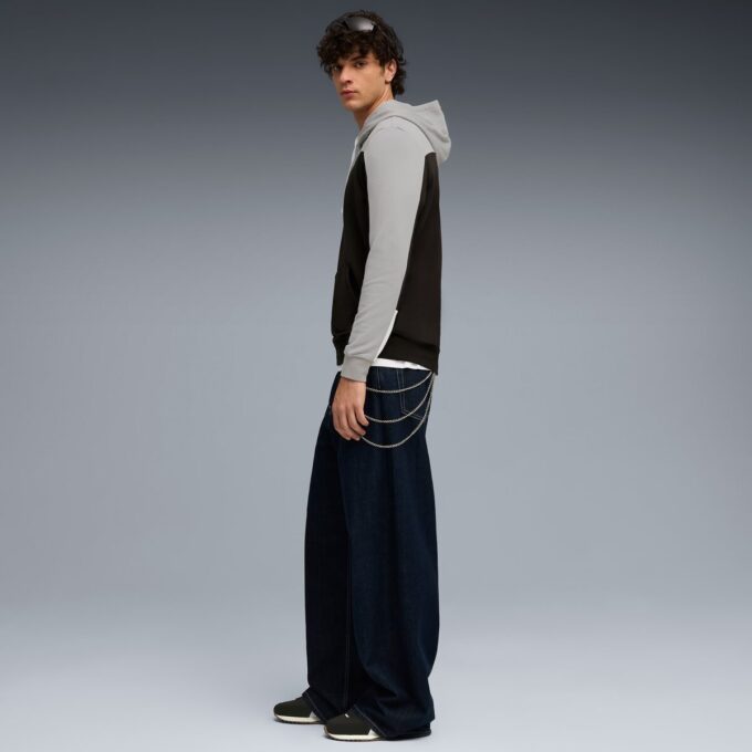 Essentials Renk Bloklu Erkek Kapüşonlu Sweatshirt Essentials Renk Bloklu Erkek Kapüşonlu Sweatshirt