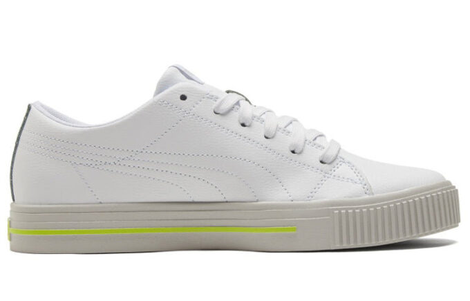 Ever Low Top Günlük Kaykay Ayakkabısı Beyaz Sarı Unisex “Beyaz Sarı Gri”