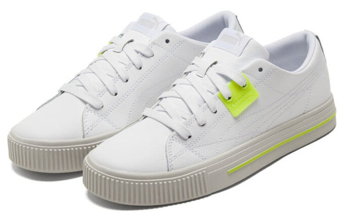 Ever Low Top Günlük Kaykay Ayakkabısı Beyaz Sarı Unisex “Beyaz Sarı Gri”