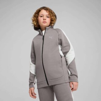 EVOSTRIPE Büyük Çocuklar İçin Tam Fermuarlı Kapüşonlu Sweatshirt