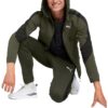 Evostripe Tam Fermuarlı Kapüşonlu Sweatshirt “Yeşil”