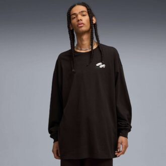FENTY x PUMA x SMURFS Büyük Boy Uzun Kollu Tişört
