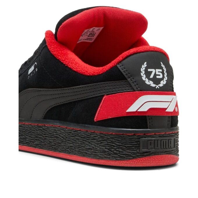 Formula 1 75 Years Süet XL “Siyah Pop Kırmızı”