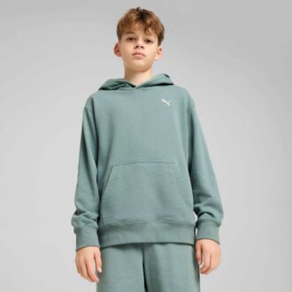 Gardırop Temelleri Büyük Çocuklar İçin Rahat Kapüşonlu Sweatshirt