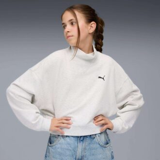 Gardırop Temelleri Büyük Çocuklar İçin Yuvarlak Yaka Sweatshirt Gardırop Temelleri Büyük Çocuklar İçin Yuvarlak Yaka Sweatshirt