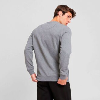 Gardırop Temelleri Süet Erkek Yuvarlak Yaka Sweatshirt