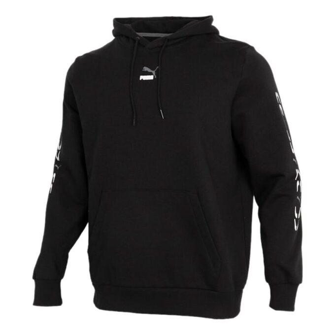 Grafik Kapüşonlu Sweatshirt “Siyah Beyaz”