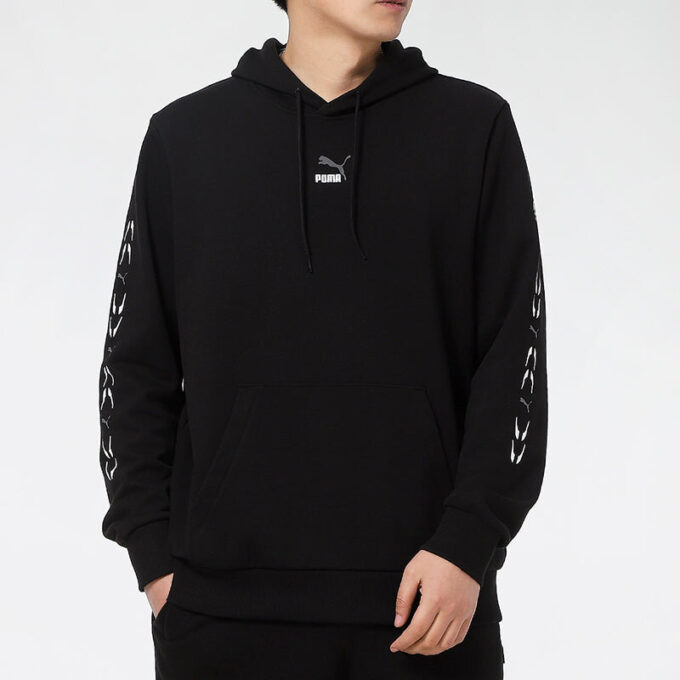Grafik Kapüşonlu Sweatshirt “Siyah Beyaz”