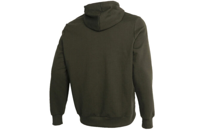 Grafik Kapüşonlu Sweatshirt “Zeytin Yeşili Beyaz”