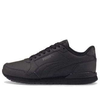 (GS) ST Runner V3 Deri Ayakkabı “Üçlü Siyah”