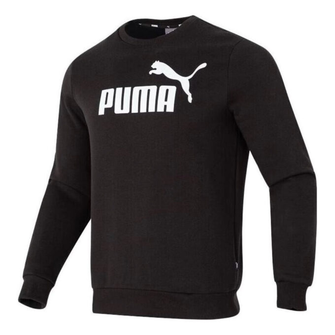 Harf Baskılı Polar Kazak Sweatshirt “Siyah Beyaz”