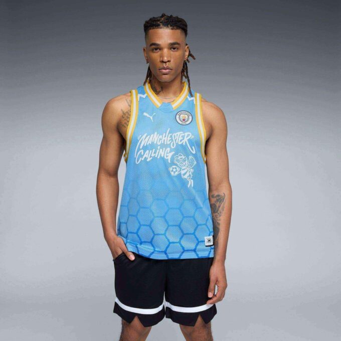 HOOPS x Manchester City Erkek Basketbol Forması