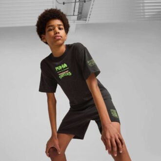 HOOPS x TMNT Büyük Çocuklar İçin Rahat Baskılı Tişört