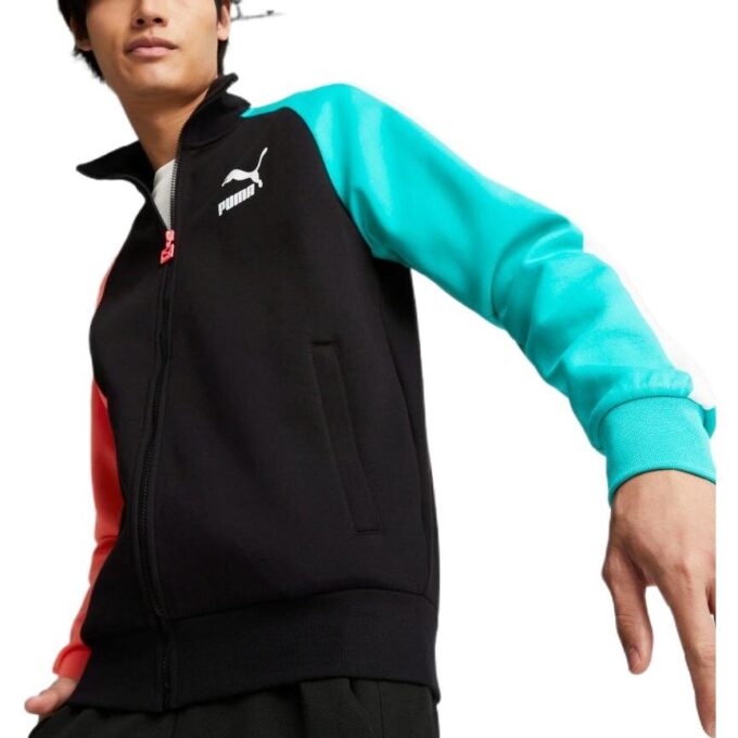 Iconic T7 Track Jacket DK “Siyah Mavi Kırmızı”