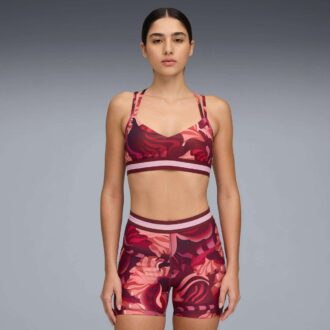 Çiçekli Kurdele Kadın Nem Emici, Düşük Etkili Spor Sütyeni