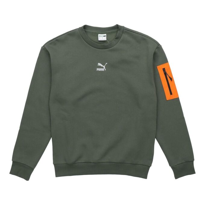 Interstellar Dolgulu Yelek Sweatshirt Koyu Yeşil