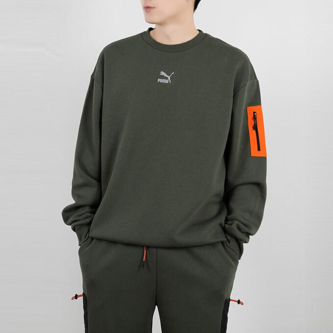 Interstellar Dolgulu Yelek Sweatshirt Koyu Yeşil