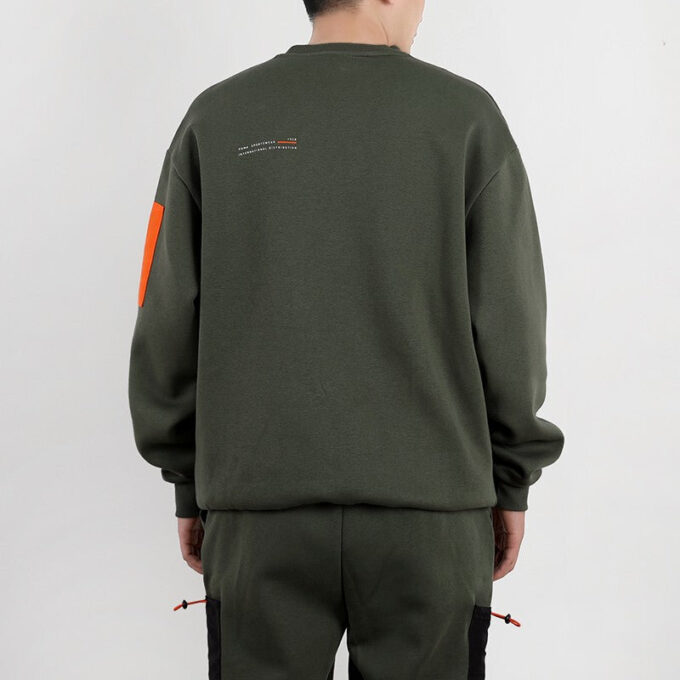 Interstellar Dolgulu Yelek Sweatshirt Koyu Yeşil