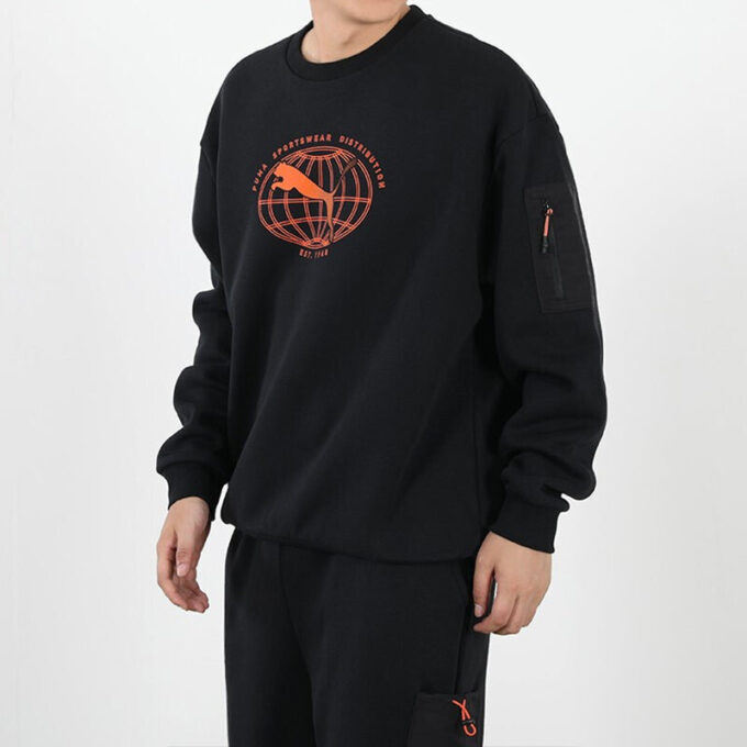 Interstellar Dolgulu Yelek Sweatshirt Siyah
