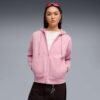 Kadın Rahat Fermuarlı Kapüşonlu Sweatshirt Kadın Rahat Fermuarlı Kapüşonlu Sweatshirt