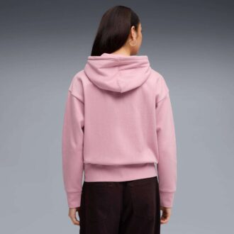 Kadın Rahat Fermuarlı Kapüşonlu Sweatshirt