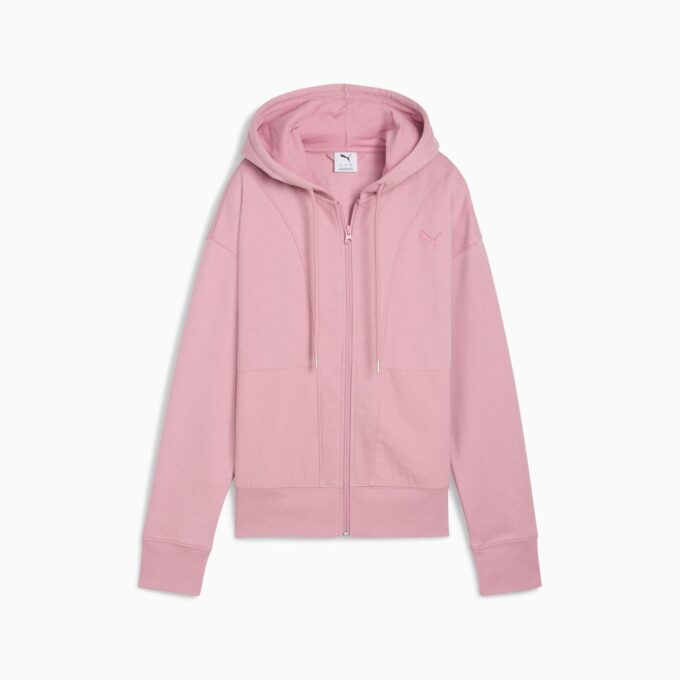 Kadın Rahat Fermuarlı Kapüşonlu Sweatshirt Kadın Rahat Fermuarlı Kapüşonlu Sweatshirt