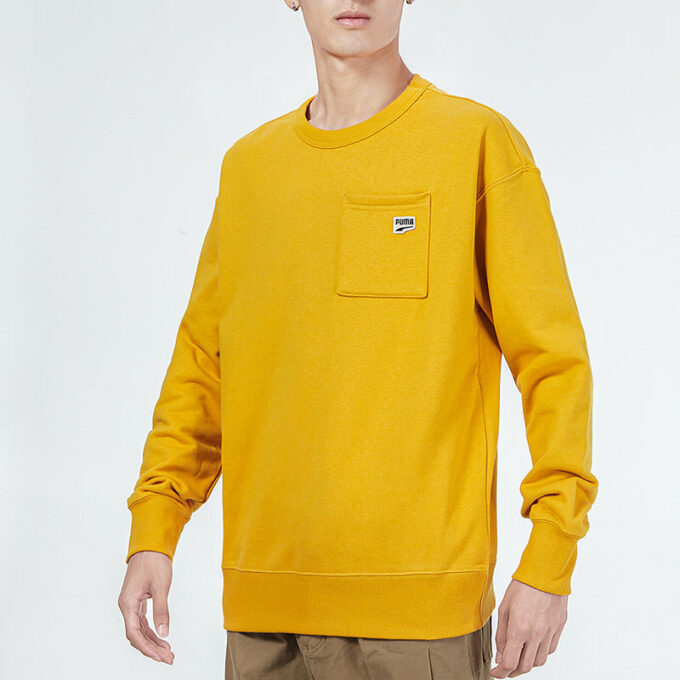 Küçük Logo Cepli Sweatshirt “Sarı”