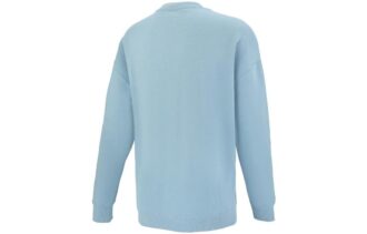 Küçük Logo Yuvarlak Yaka Sweatshirt “Mavi”