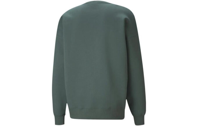 Küçük Logolu Yuvarlak Yaka Sweatshirt “Yeşil”