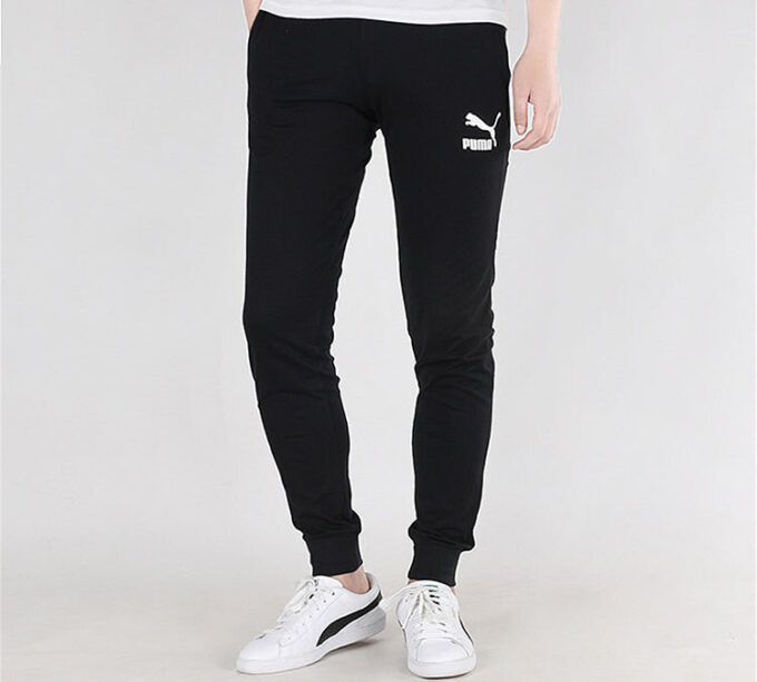 Klasik Jersey Paçalı Pantolon “Siyah Beyaz”