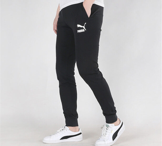 Klasik Jersey Paçalı Pantolon “Siyah Beyaz”