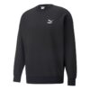 Klasik Rahat Yuvarlak Yaka Sweatshirt “Siyah”