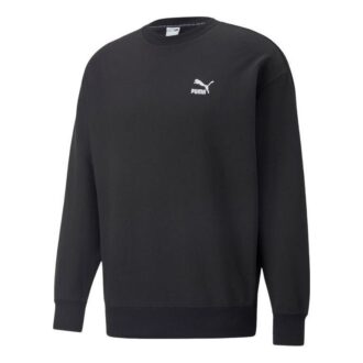 Klasik Rahat Yuvarlak Yaka Sweatshirt “Siyah”