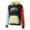 Kombine Kapşonlu Sweatshirt “Siyah Sarı Kırmızı Mavi”