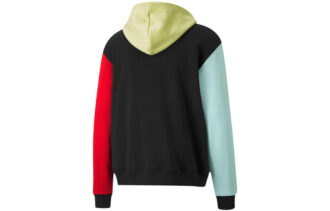 Kombine Kapşonlu Sweatshirt “Siyah Sarı Kırmızı Mavi”
