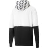 Kontrast Kapüşonlu Sweatshirt “Beyaz Siyah”
